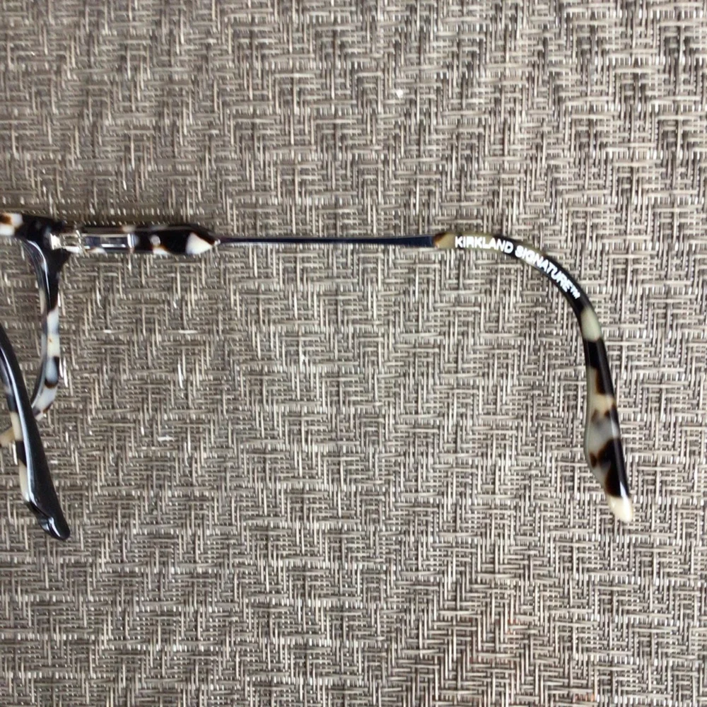 Kirkland Signature Black/Gray Tortoise Oval Eyeglasses Frames